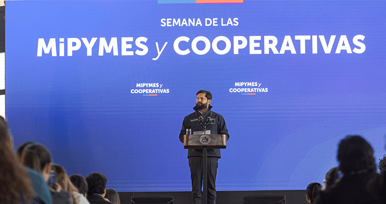 Presidente Gabriel Boric asiste a la inauguración de la Semana de las MiPymes y Cooperativas 2024