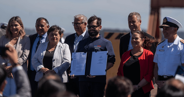 Presidente Gabriel Boric en lanzamiento del Plan Nacional Continuo de Construcción Naval: «Con la firma de este decreto estamos dando un paso estratégico para el desarrollo de Chile»